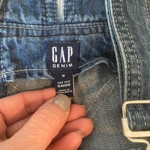 Relaxed Denim Overalls With Washwell